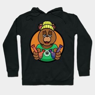 Bong Bear Head Cartoon Mascot Hoodie